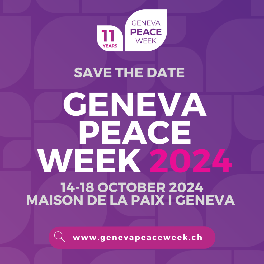 Geneva Peace Week Kicks Off New Cycle with Exciting Announcement